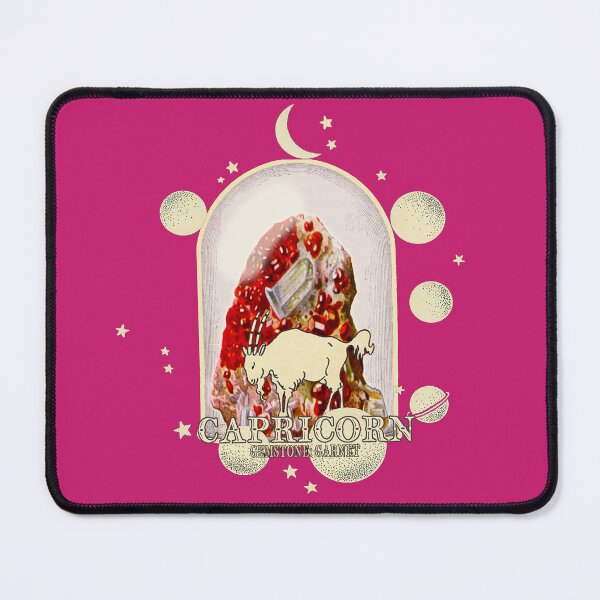 Item preview, Capricorn Gemstone: Garnet crystal. Astral design. Pink version designed and sold by MINDTHECHERRY.