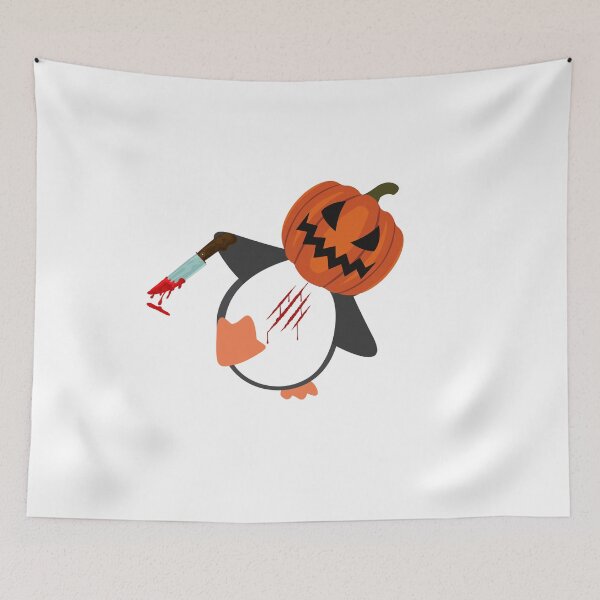 Item preview, Pumpkinhead penguin Halloween designed and sold by Garbul.