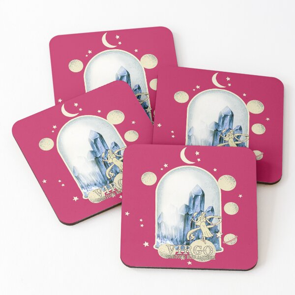 Item preview, Virgo Gemstone: Blue sapphire crystal. Astral design. Pink version designed and sold by MINDTHECHERRY.