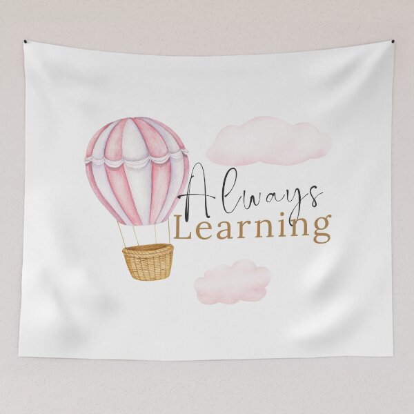 Item preview, Always Learning, montessori quote, Maria Montessori,Famous People Quotes designed and sold by TeyMank.