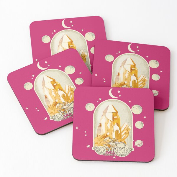 Item preview, Scorpio Gemstone: Topaz crystal. Astral design. Pink version designed and sold by MINDTHECHERRY.
