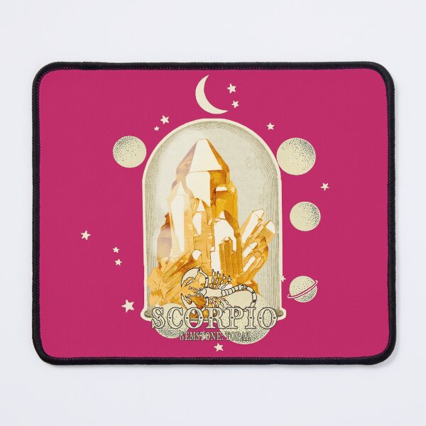 Item preview, Scorpio Gemstone: Topaz crystal. Astral design. Pink version designed and sold by MINDTHECHERRY.