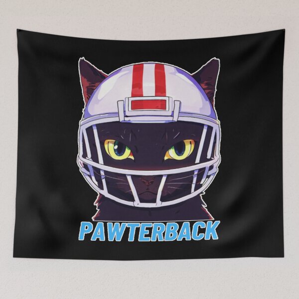 Aperçu de l'œuvre Pawterback - Chat quarterback de football américain créée et vendue par OB Print.