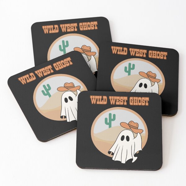 Item preview, Wild West Cute Ghost with cowboy hat designed and sold by CleanDecor.
