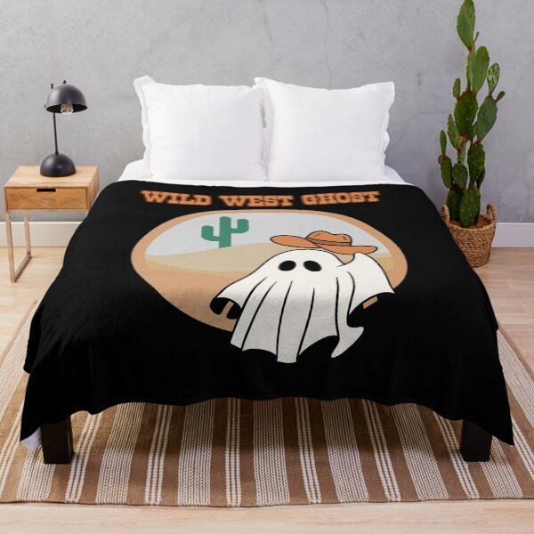 Item preview, Wild West Cute Ghost with cowboy hat designed and sold by CleanDecor.