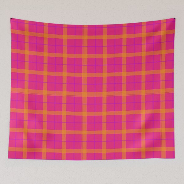 Item preview, Hot Pink and Orange Plaid designed and sold by Zab Butler Design.
