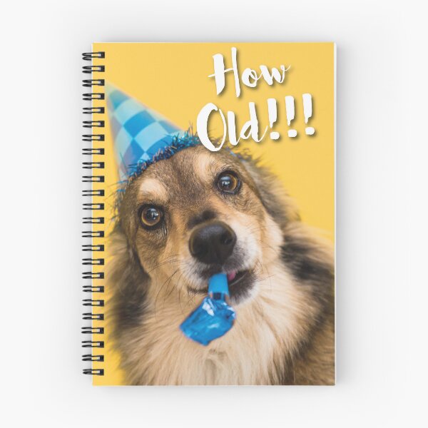 Item preview, How Old Doggie Birthday Card designed and sold by Stribo.