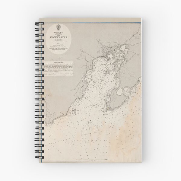 Item preview, Vintage Map of Gloucester MA (1862) designed and sold by BravuraMedia.