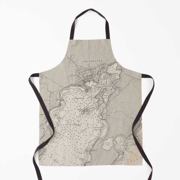Item preview, Vintage Map of Gloucester MA (1862) designed and sold by BravuraMedia.