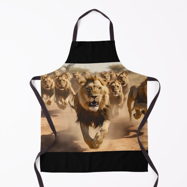 Item preview, Lions running designed and sold by AI-Only Creations.