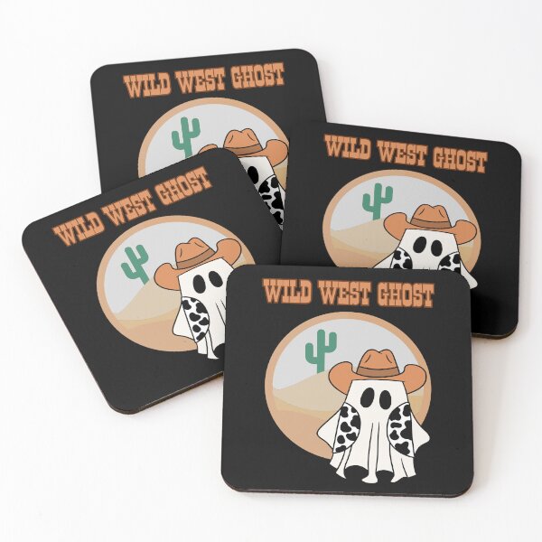 Item preview, Wild West Cute Ghost with hat designed and sold by CleanDecor.