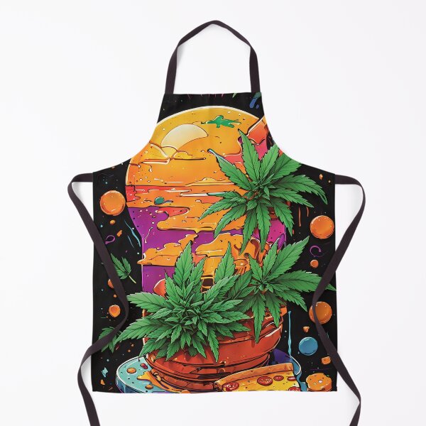 Item preview, Pizza Sunset Colors Black Background with weed designed and sold by wojysmokes.