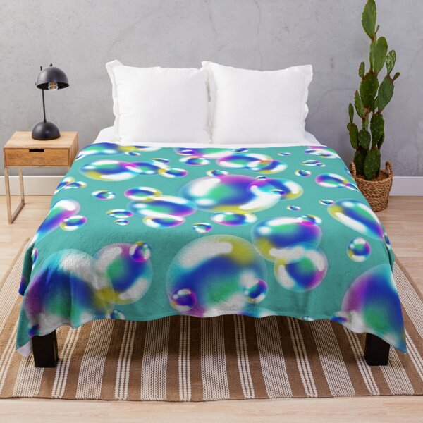 Item preview, Bubbles on Teal - seamless pattern designed and sold by Smetankinaart.