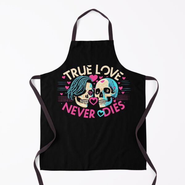 Item preview, True Love never dies - Skull lovers designed and sold by PrintSoulDesign.