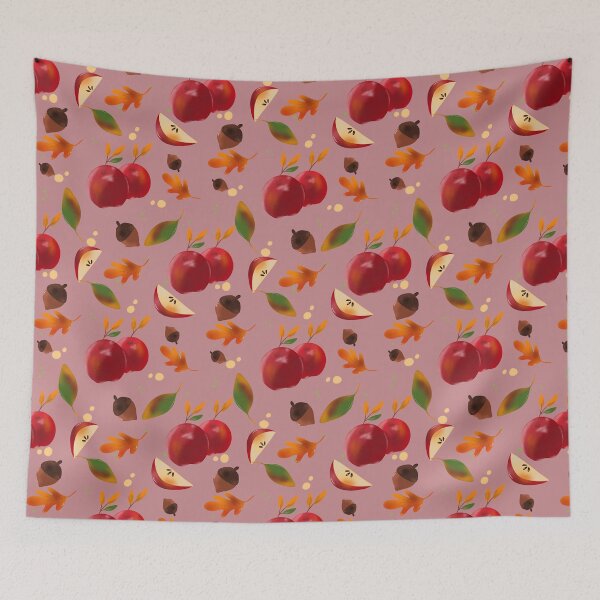 Item preview, Autumn Pattern Apple+Acorns designed and sold by ByAllyAlly.