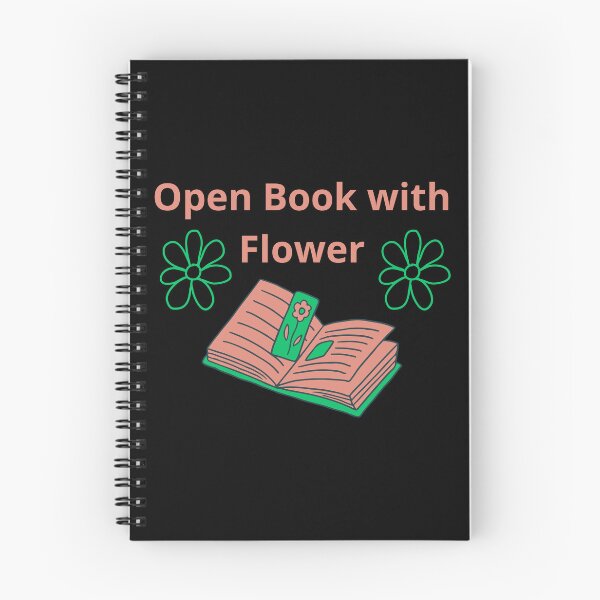 Item preview, Open Book with Flower designed and sold by Mirmura.