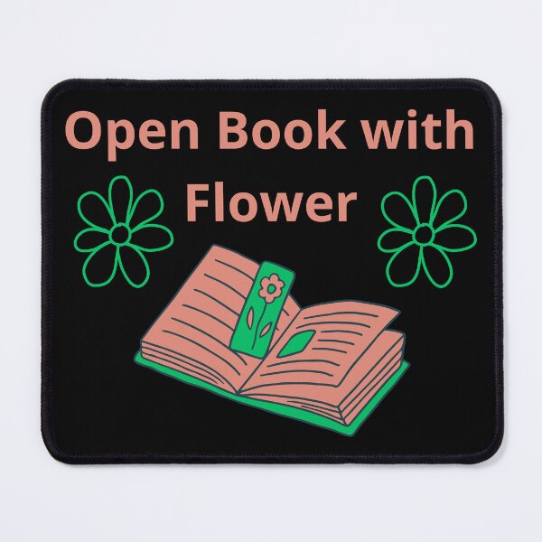 Item preview, Open Book with Flower designed and sold by Mirmura.