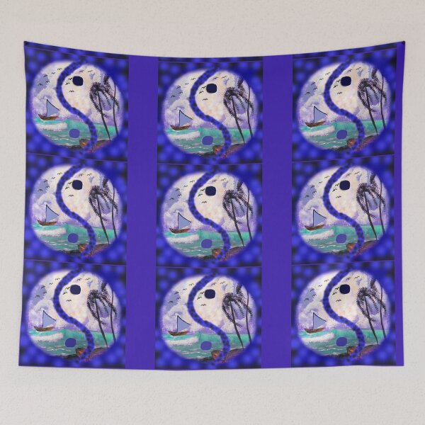 Item preview, yin yang beach/ blue designed and sold by Deanne-Bossell.