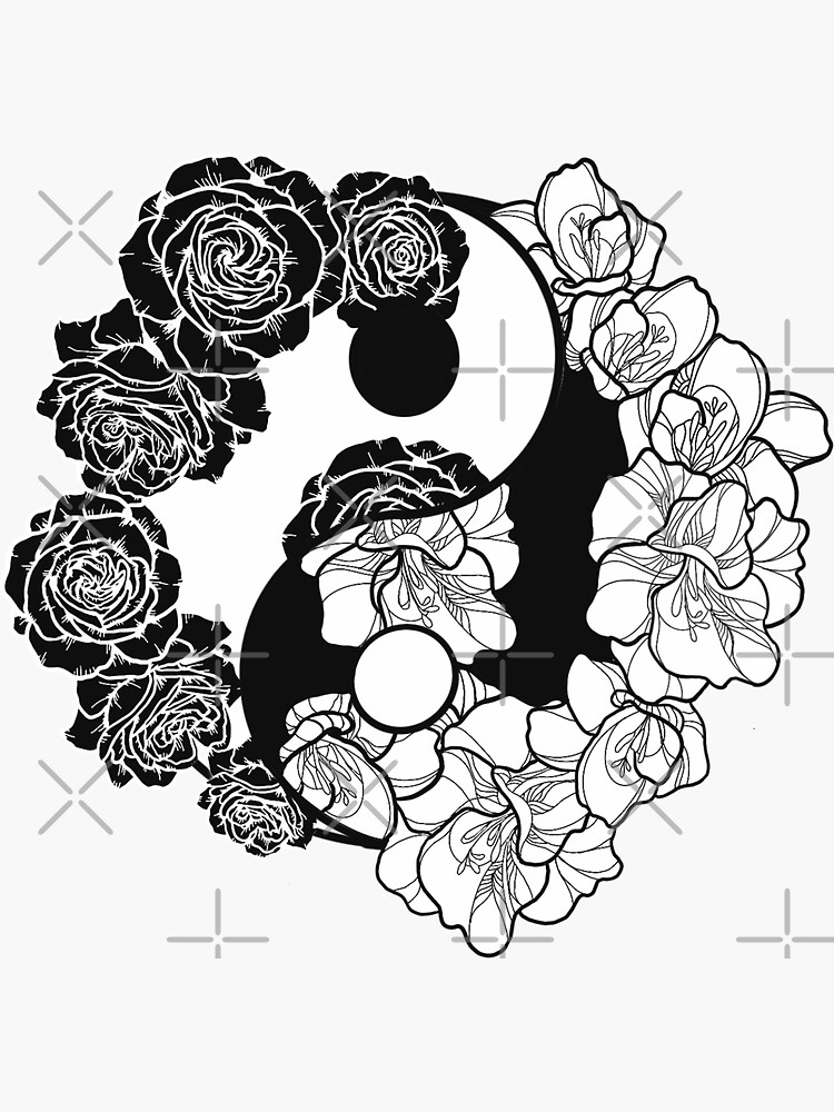 Thumbnail 3 of 3, Sticker, Yin Yang Sticker designed and sold by MADDesigns12.