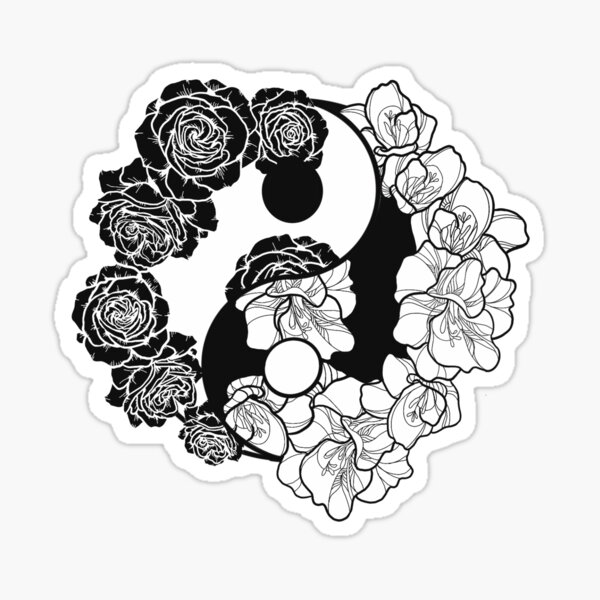 Yin Yang Sticker Sticker
