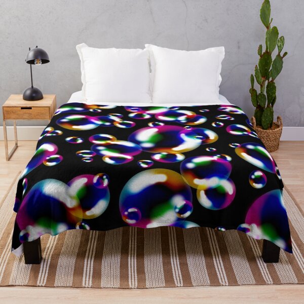 Item preview, Bubbles on Black - seamless pattern designed and sold by Smetankinaart.