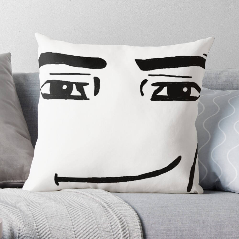 Spun Polyester Square Pillow Roblox Face Pillow / Meme 