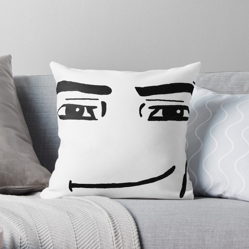 Man face Throw Pillow by MarkTheUser