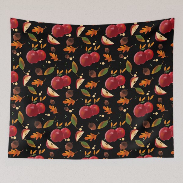 Item preview, Autumn Pattern Apple+Acorns designed and sold by ByAllyAlly.