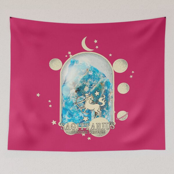 Item preview, Sagittarius Gemstone: Turquoise crystal. Astral design. Pink version designed and sold by MINDTHECHERRY.