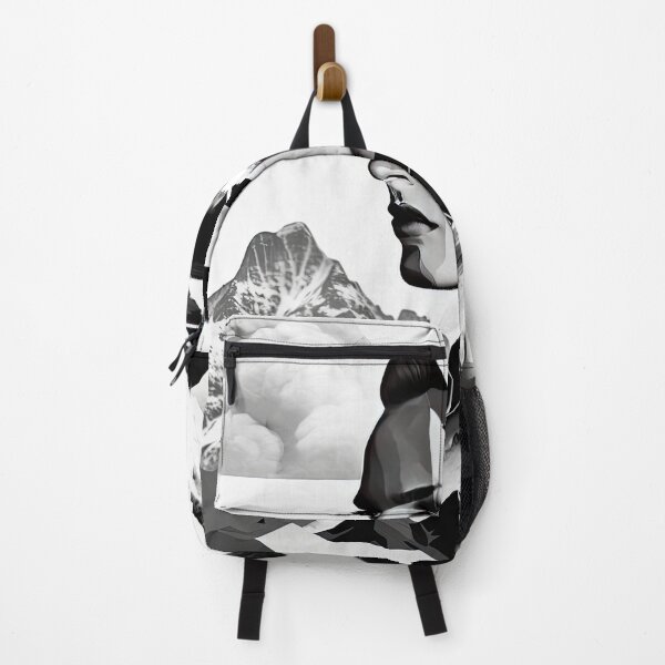 Item preview, Black & White Bauhaus Portrait in Front of the Alps designed and sold by ArtificialGenes.
