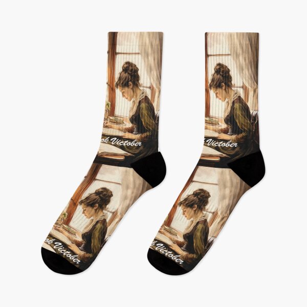 Item preview, Victorian Woman Reading And Making Margin Notes Victorian Inspired Art  designed and sold by CDC40.
