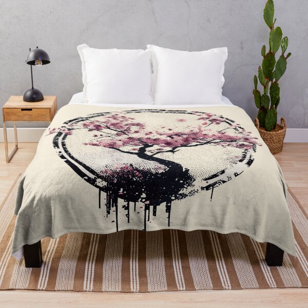 Item preview, Vintage Japan cherry blossom tree designed and sold by TomFrontierArt.