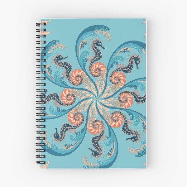 Item preview, Seahorse Coral and Blue designed and sold by Judit Gueth.