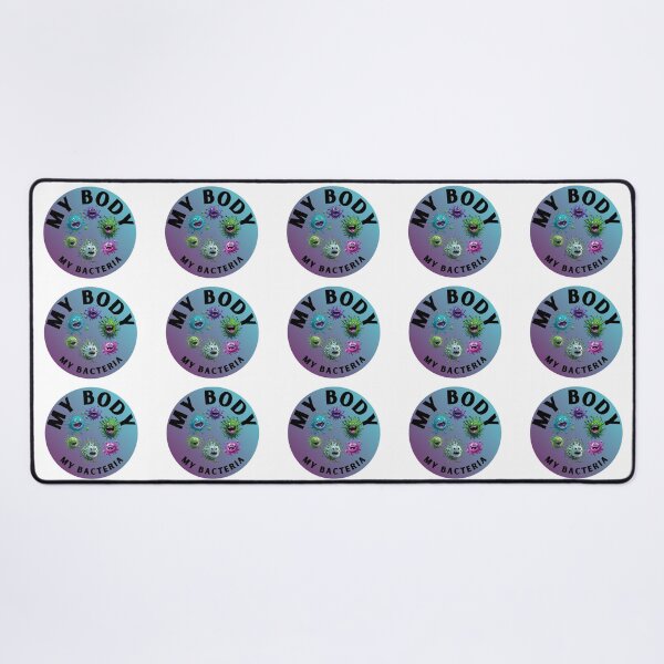 Item preview, My body, my bacteria, funny gift, colorful creatures designed and sold by ArtiDann.