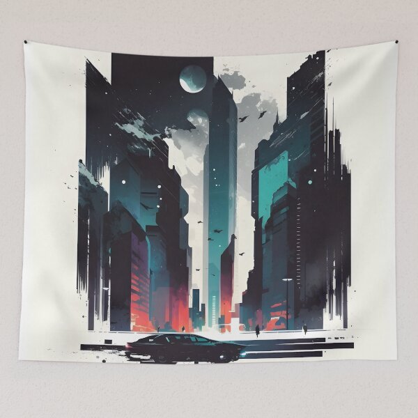 Item preview, Abstract skylines designed and sold by MaximFuss.