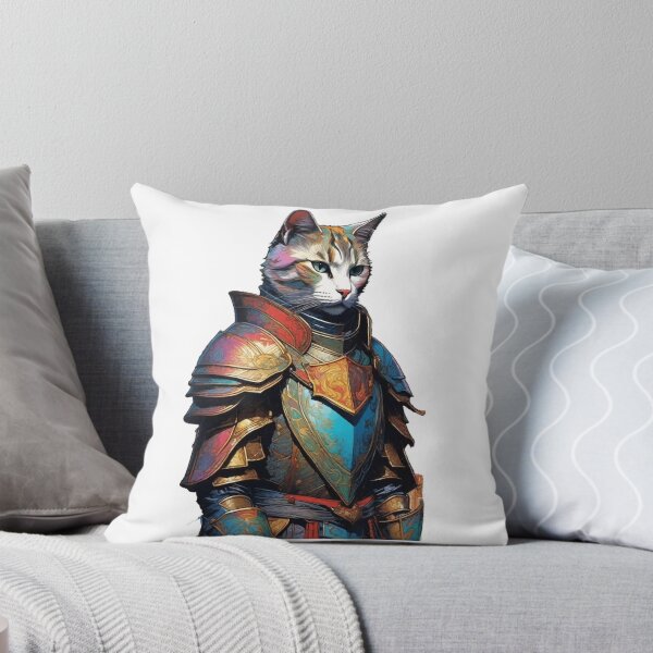 Item preview, Dame Purr-fectus Cat Knight! designed and sold by IvoryTowers.