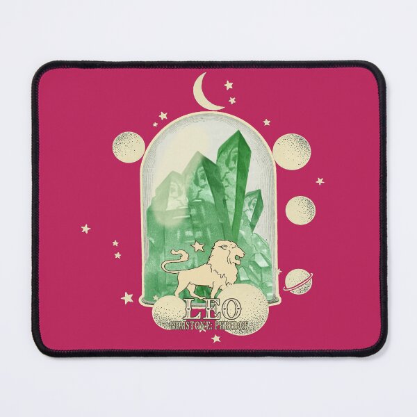 Item preview, Leo Gemstone: Peridot crystal. Astral design. Pink version designed and sold by MINDTHECHERRY.