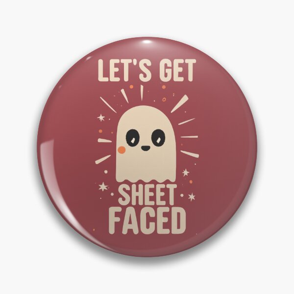 Item preview, Let's Get Sheet Faced Ghost designed and sold by cetakulang.
