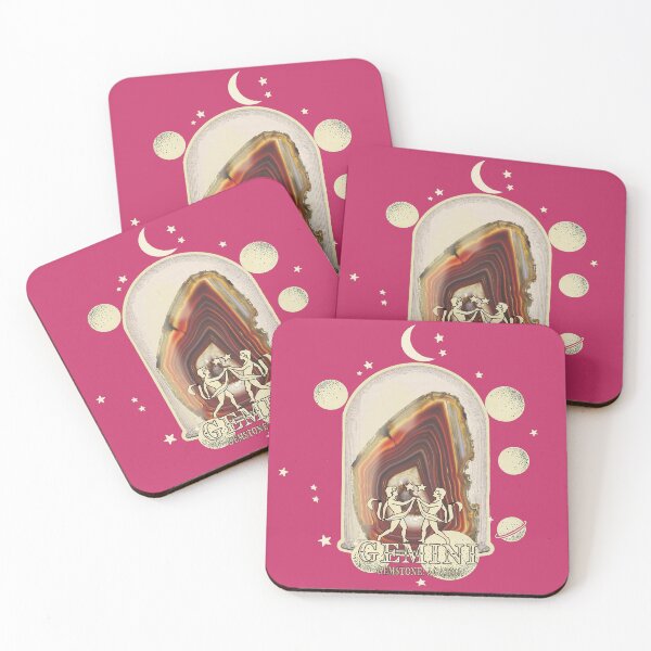 Item preview, Gemini Gemstone: Agatha crystal. Astral design. Pink version designed and sold by MINDTHECHERRY.