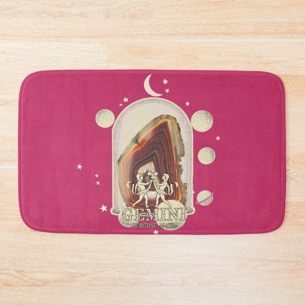 Item preview, Gemini Gemstone: Agatha crystal. Astral design. Pink version designed and sold by MINDTHECHERRY.