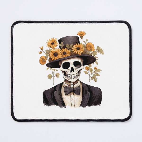 Item preview, Halloween Elegant Skeleton with Flowers - Halloween Design designed and sold by Just-Flowers.