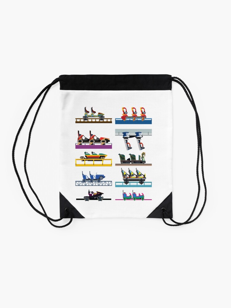 "Busch Gardens Williamsburg Coaster Car Design 2023" Drawstring Bag for Sale by CoasterMerch