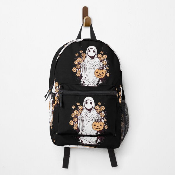 Item preview, Vintage Floral Ghost Halloween with Pumpkin designed and sold by ArtFromBeyond.