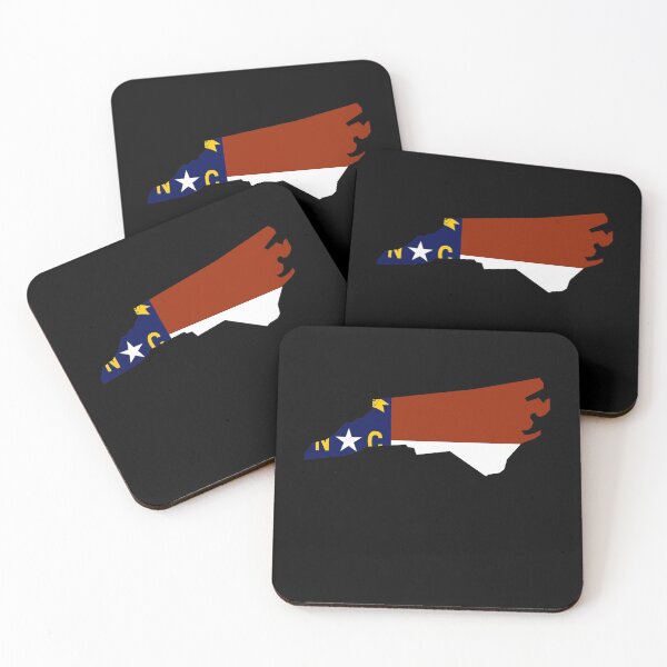 Item preview, North Carolina Map With North Carolina State Flag designed and sold by marianna cotaru.