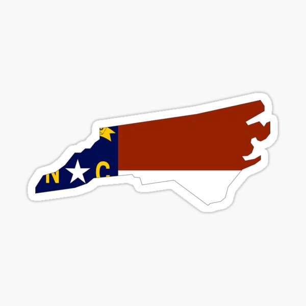 North Carolina Map Stickers for Sale, Free US Shipping