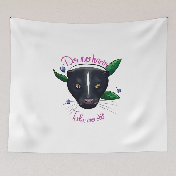 Item preview, Do no harm but take no shit skunk designed and sold by Doodledeedoo.