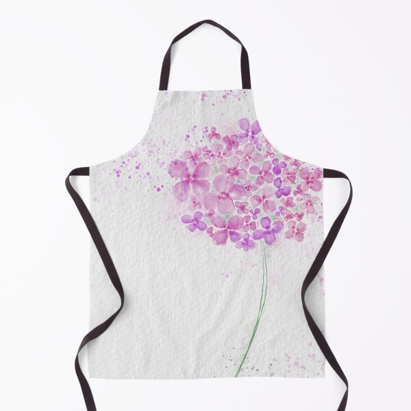 Item preview, Pink Hydrangea watercolour flower designed and sold by CindyGetsArty.