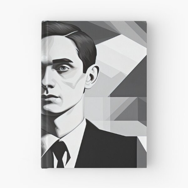 Item preview, Black & White Bauhaus Portrait in Front of the Alps designed and sold by ArtificialGenes.