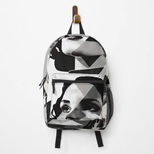 Item preview, Black & White Bauhaus Portrait in Front of the Alps designed and sold by ArtificialGenes.