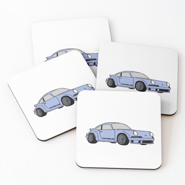 Item preview, Vintage Blue Porsche designed and sold by PurpleManDesign.